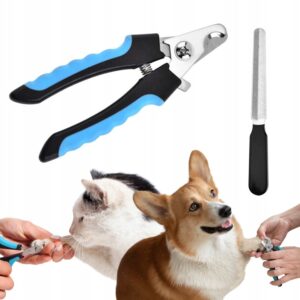 Zestaw 2w1 cążki i pilnik do pazurów dla zwierząt