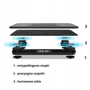 Waga analityczna, łazienkowa 25w1 BMI