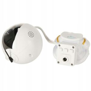 Lampka-projektor astronauta, projekcja gwiazd i mgławic