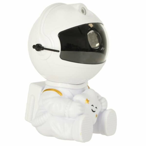 Lampka-projektor astronauta, projekcja gwiazd i mgławic