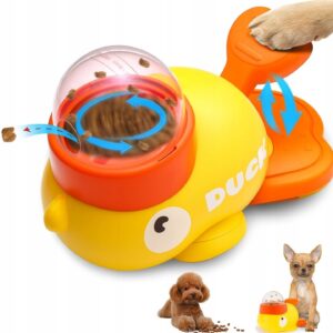 Inteligentna zabawka na przysmak w kształcie kaczki dla psów i kotów