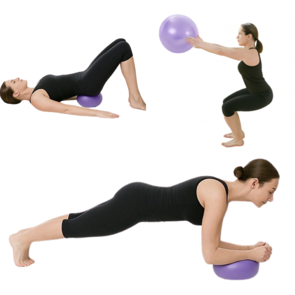 Zestaw do ćwiczeń pilates ring gumy piłka ślizgacze fitness