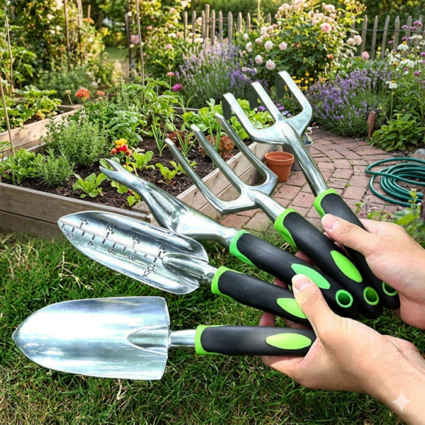 Zestaw narzędzi ogrodowych w torbie 9w1