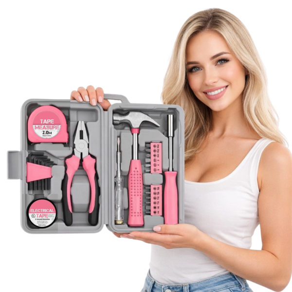 Zestaw narzędzi domowych, 6w1 PINK