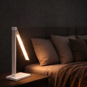 Lampka biurkowa LED – 5 barw światła, ściemnianie i timer